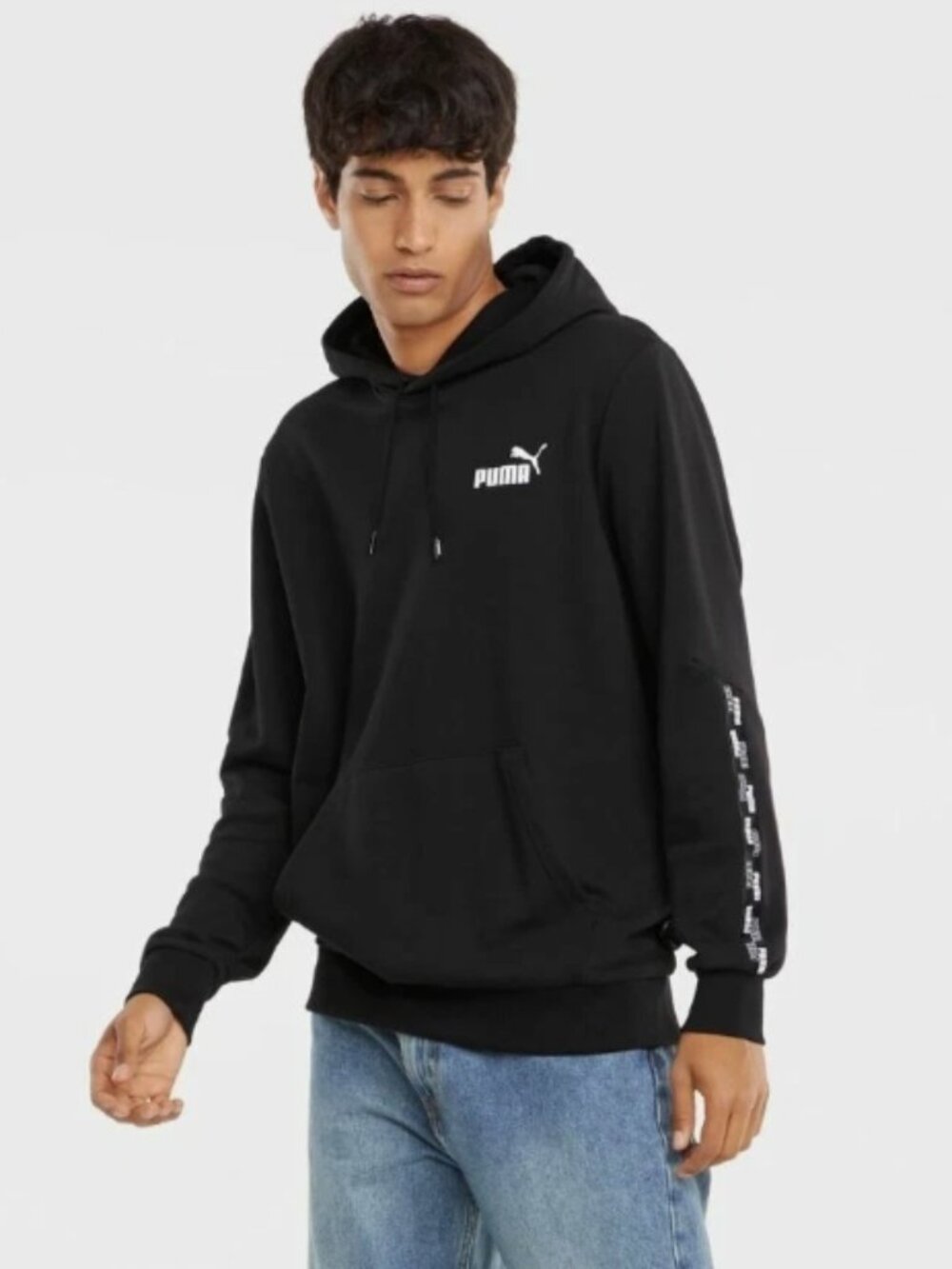 PUMA Men's Power Pullover Hoodie (Puma Black) Size Small